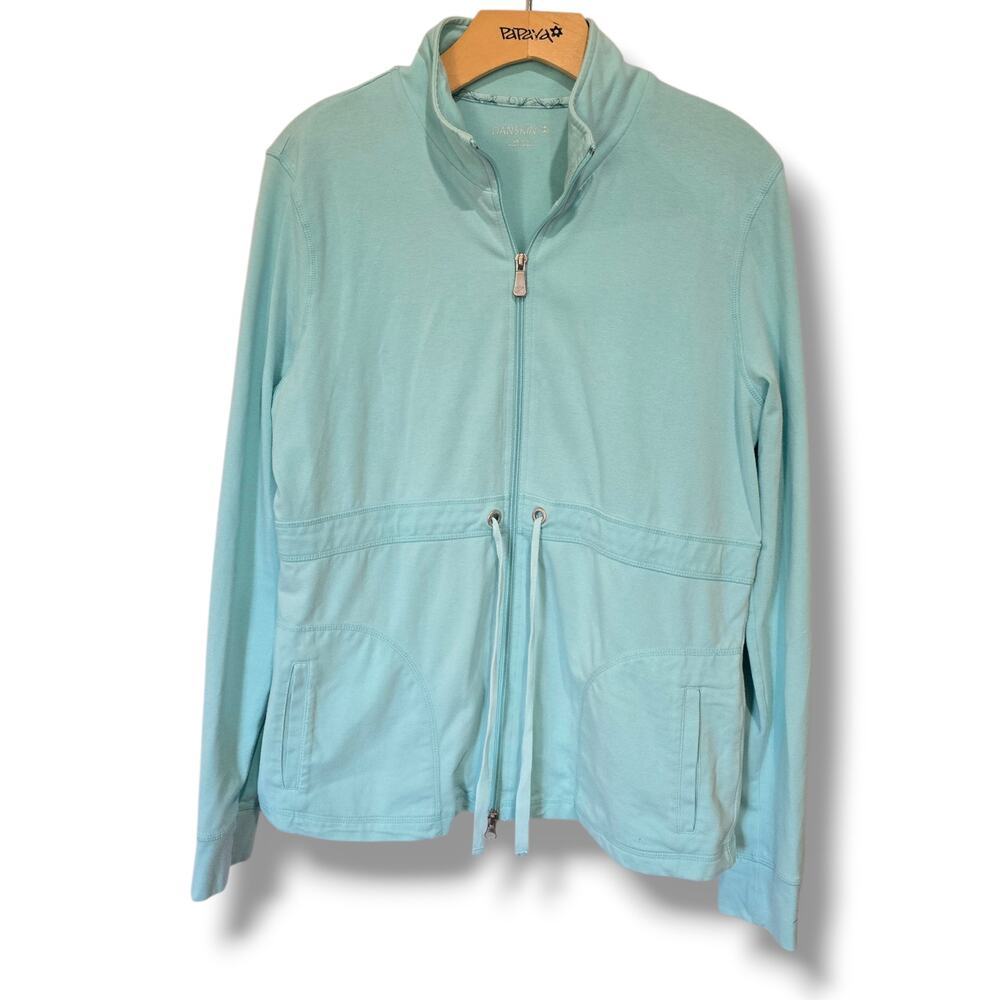 Danskin Now Mint Green Full-Zip Drawstring Active Jacket – Large